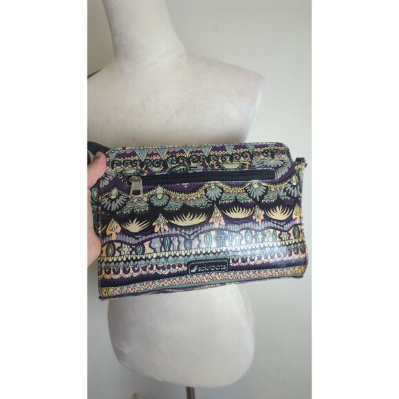 Sakroots by The Sak Artist Circle Tracy Boho Aztec Charging Crossbody - Picture 4 of 8